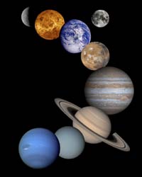 太陽系(NASA提供写真)